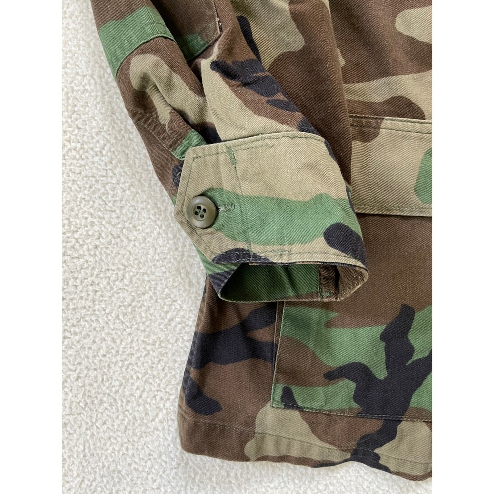 US Army Mens Medium Long BDU Jacket Camo Woodland 1st Infantry Division Patches - Picture 14 of 16